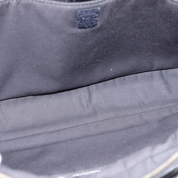 GUCCI Diamante Hand Bag Leather 2way Black Gold 344357 Auth 135065 - Picture 10 of 16